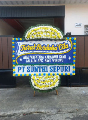 Papan Bunga Duka di Peso Hilir